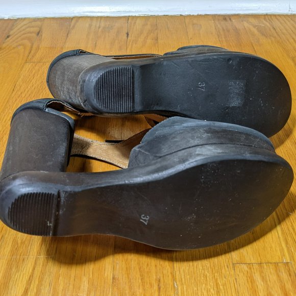 Jeffrey Campbell shankless Benched Woodies High heel size 7 - Picture 8 of 16